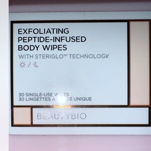 BeautyBio Exfoliating Peptide-Infused Body Wipes
